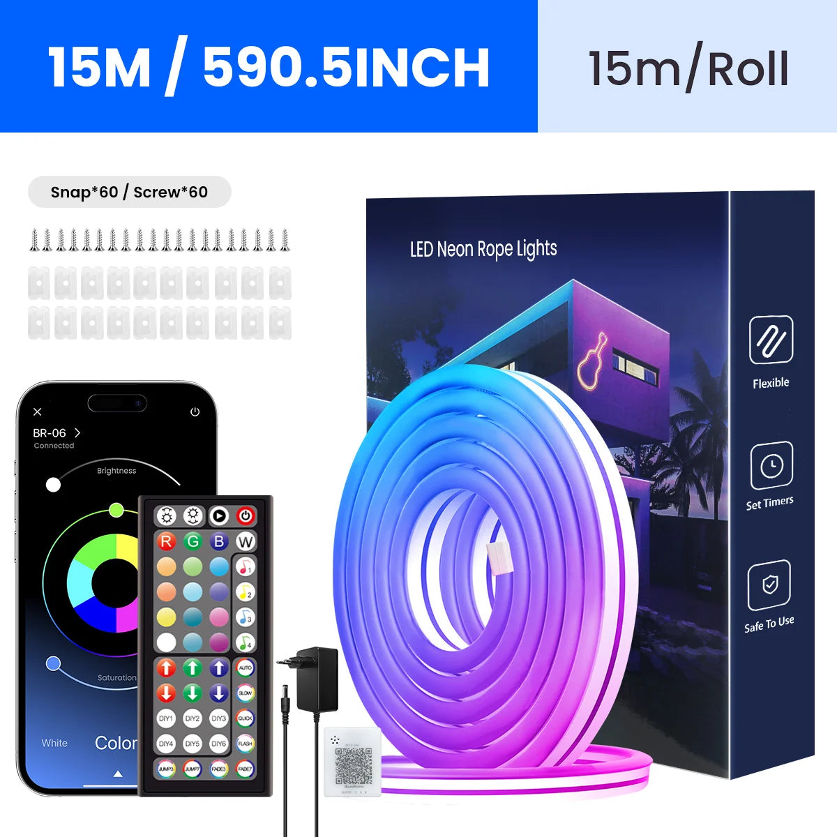 Flexibele RGB LED-Neonlichtslang