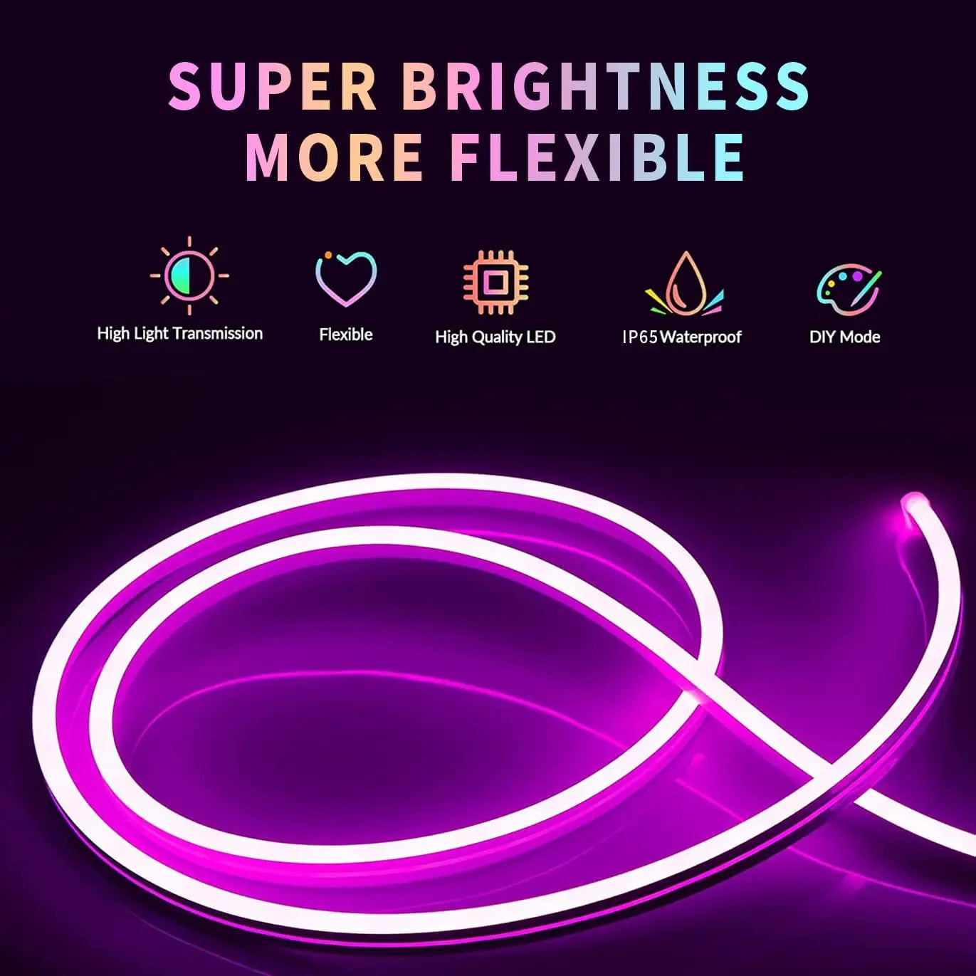 Flexibele RGB LED-Neonlichtslang