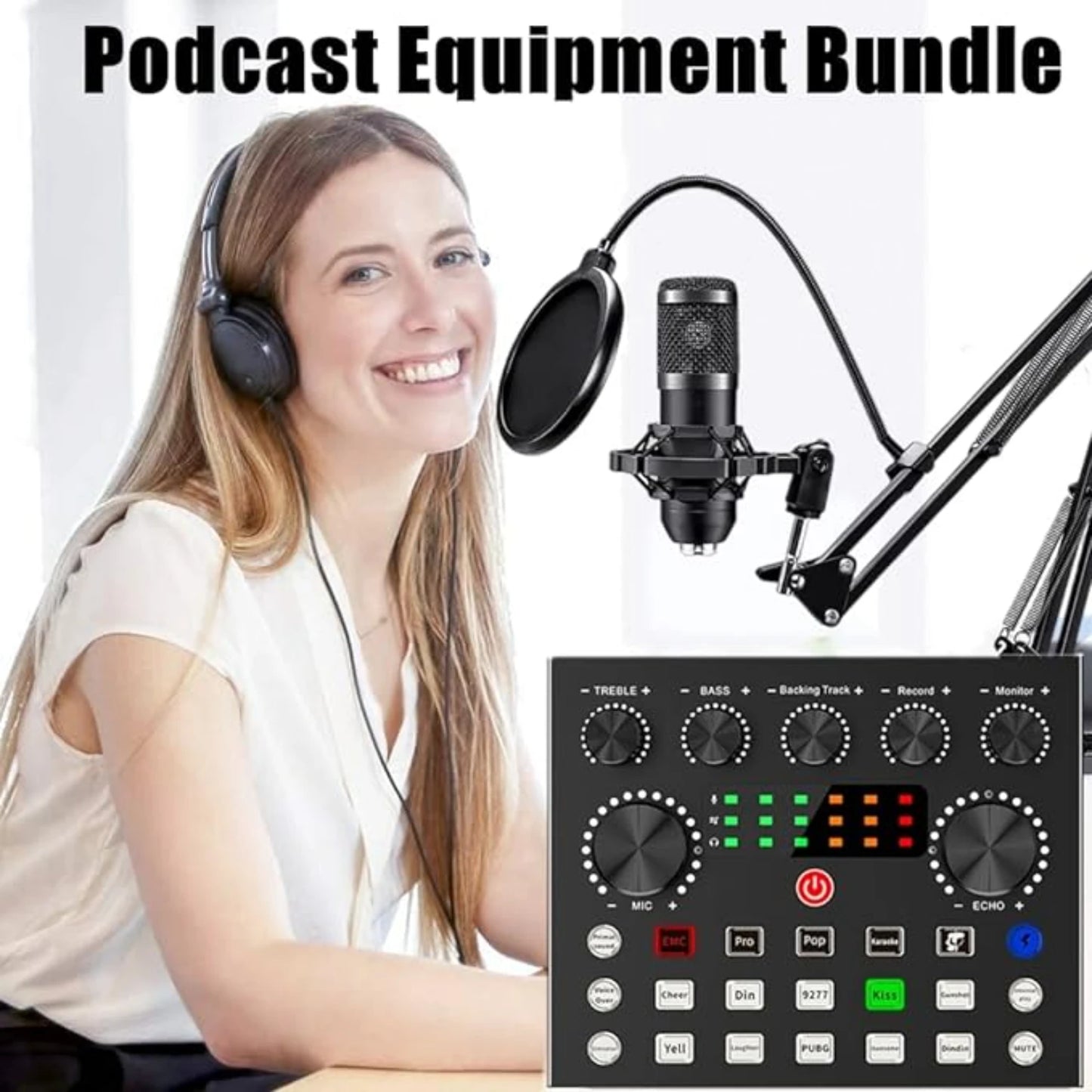 Complete Podcast Set met BM800 Microfoon & Stemwisselaar