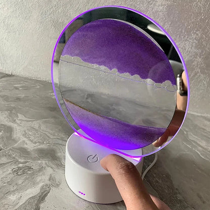 Bewegende 3D zandkunst nachtlamp