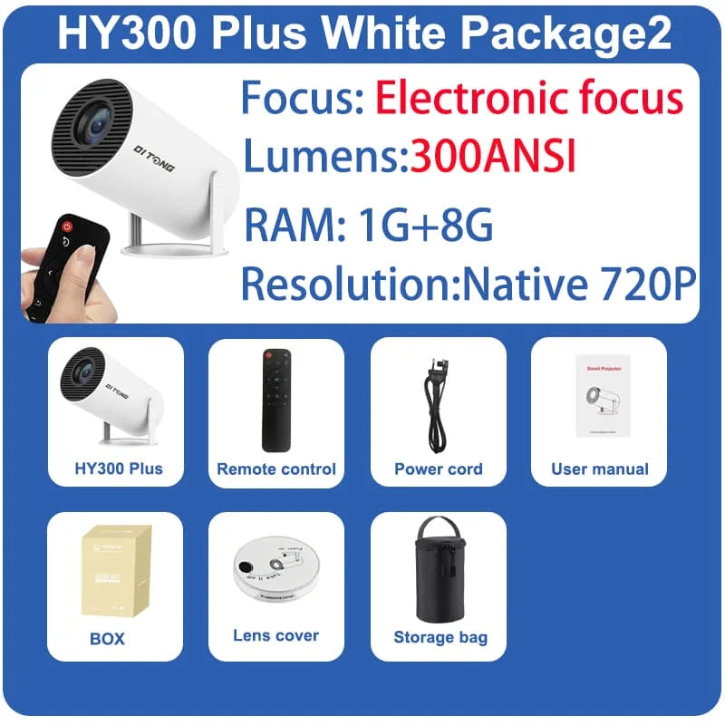 DITONG HY300 Plus Smart Projector