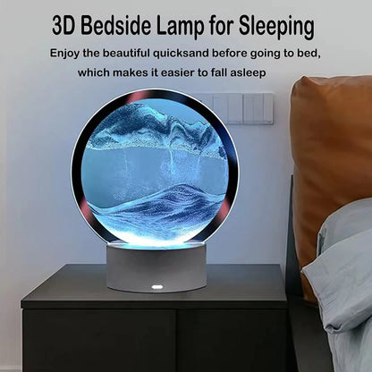Bewegende 3D zandkunst nachtlamp
