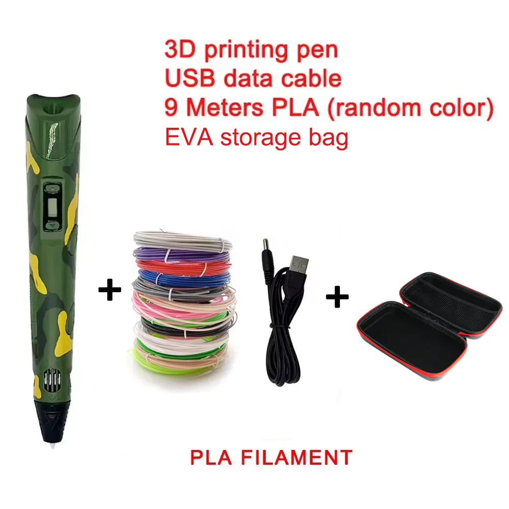 Elektronische 3D-Printpen inclusief opbergtas