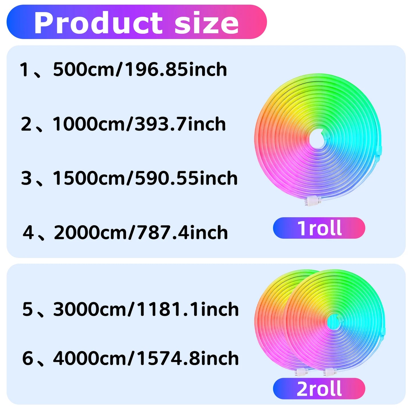 Flexibele RGB LED-Neonlichtslang