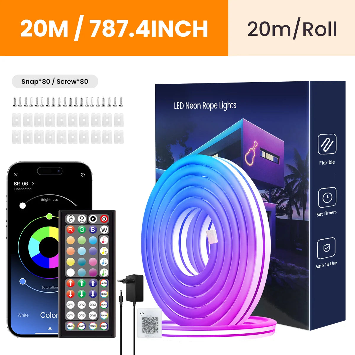 Flexibele RGB LED-Neonlichtslang