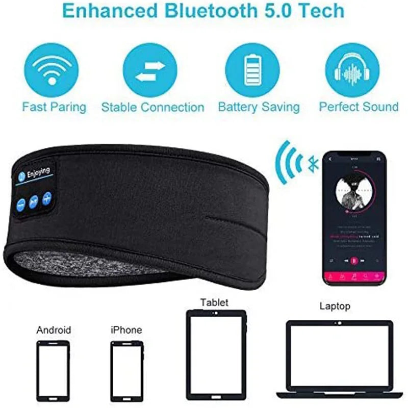 Bluetooth Hoofdband met Oogmasker