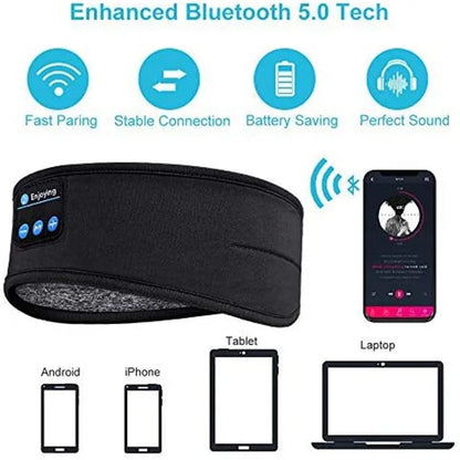 Bluetooth Hoofdband met Oogmasker