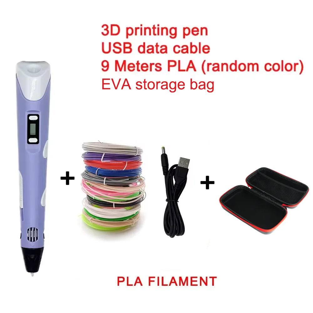 Elektronische 3D-Printpen inclusief opbergtas