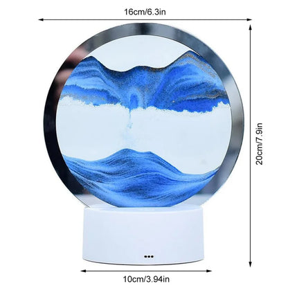 Bewegende 3D zandkunst nachtlamp
