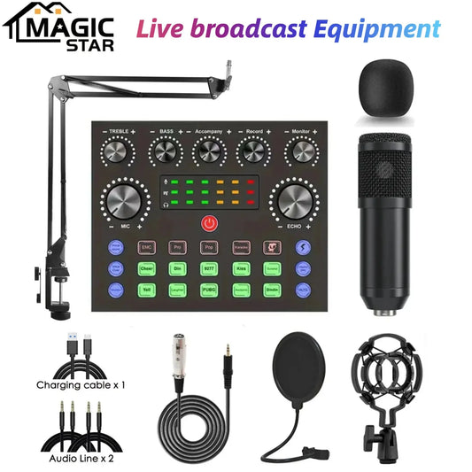 Complete Podcast Set met BM800 Microfoon & Stemwisselaar