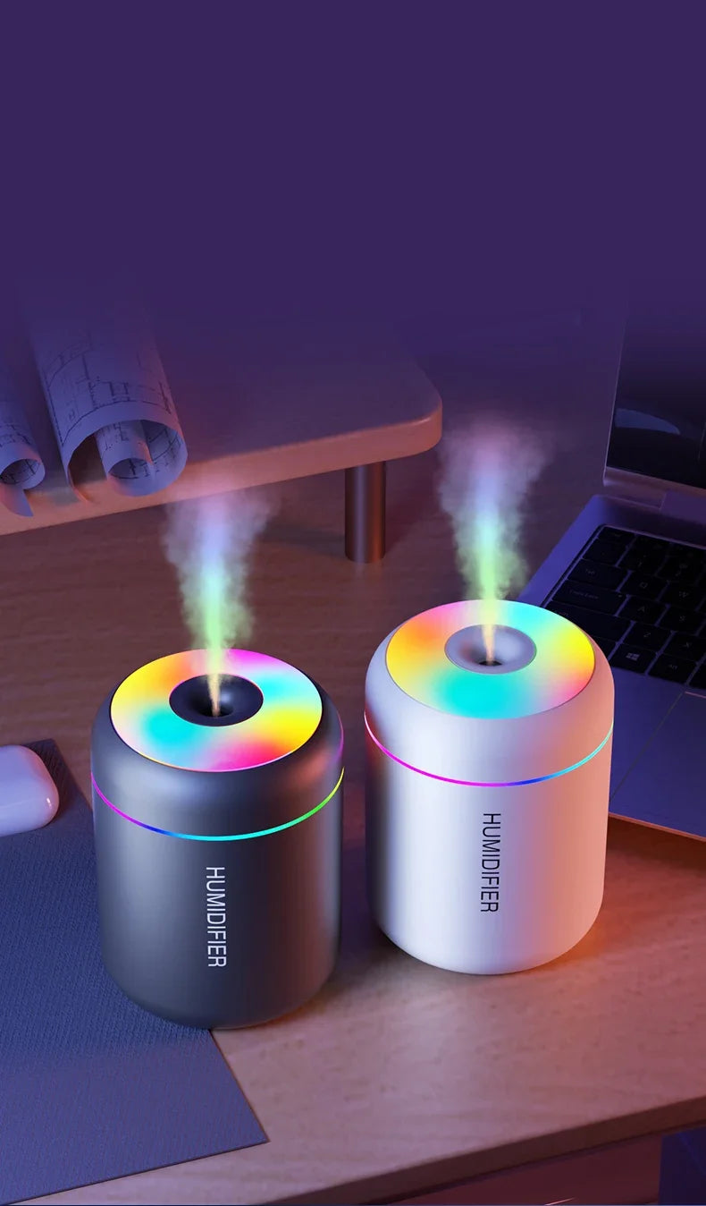 Mini USB Luchtbevochtiger met LED Verlichting