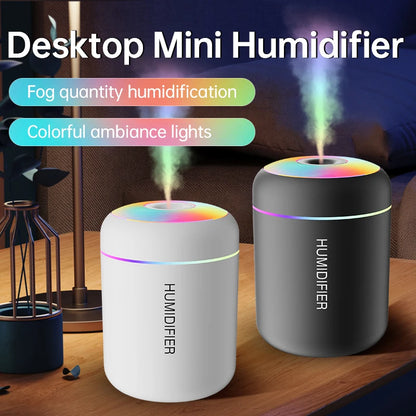 Mini USB Luchtbevochtiger met LED Verlichting