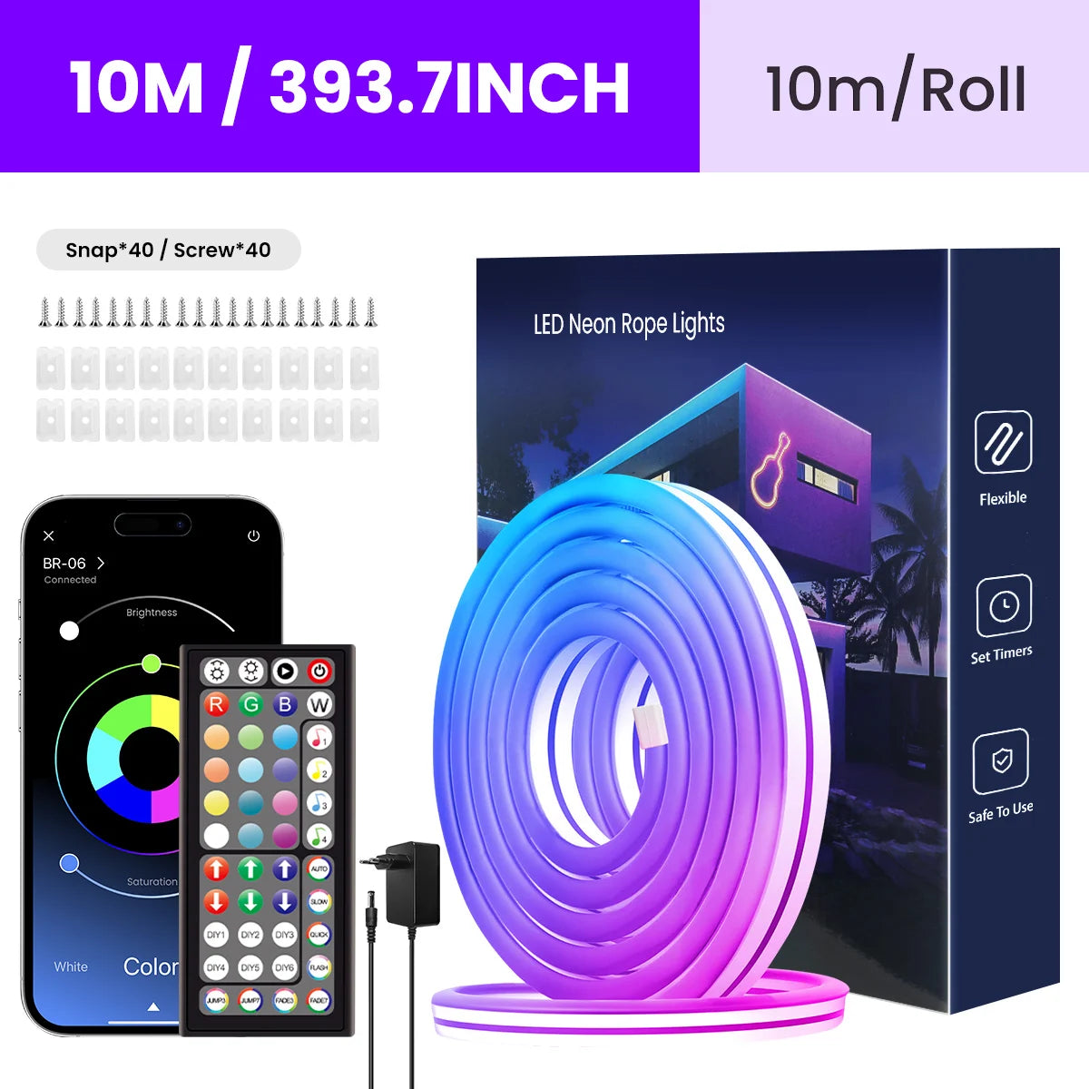 Flexibele RGB LED-Neonlichtslang
