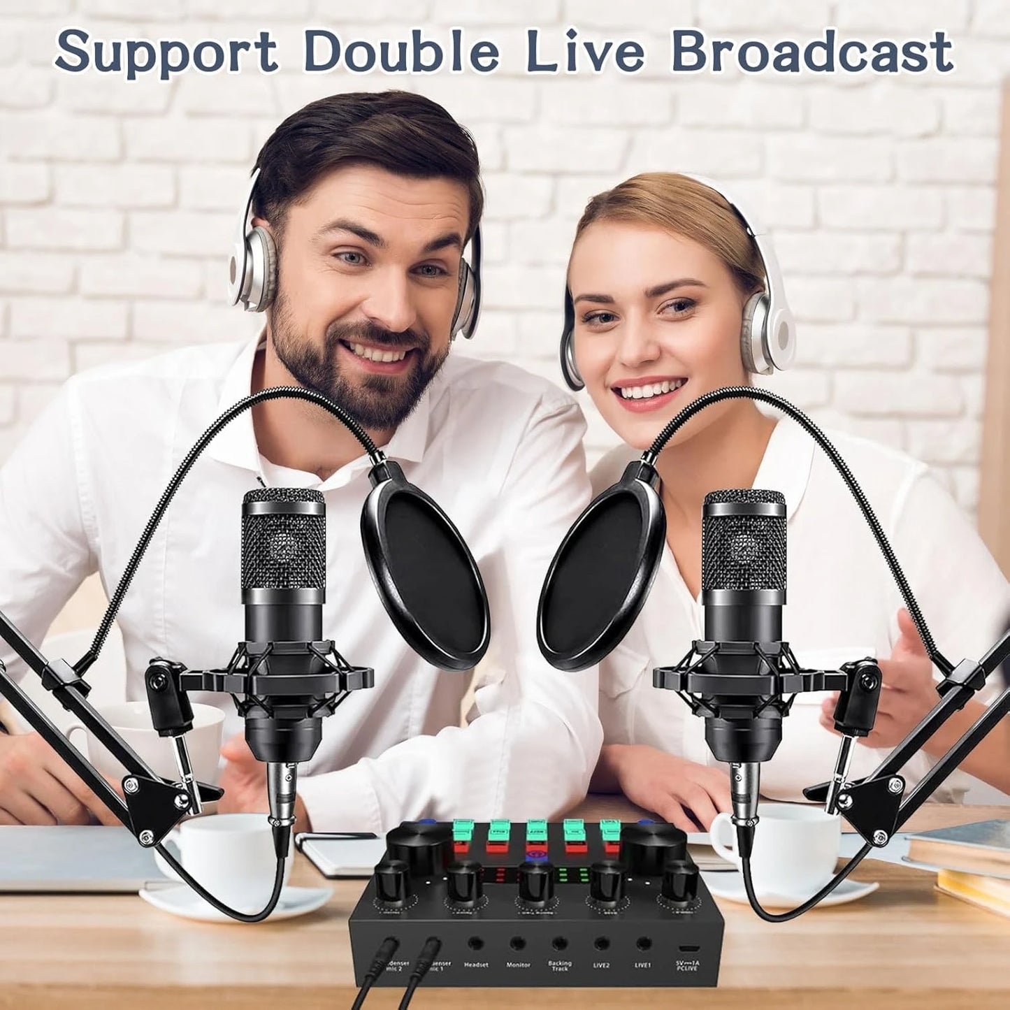 Complete Podcast Set met BM800 Microfoon & Stemwisselaar