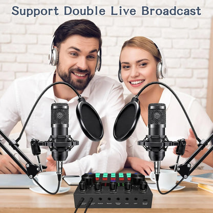 Complete Podcast Set met BM800 Microfoon & Stemwisselaar