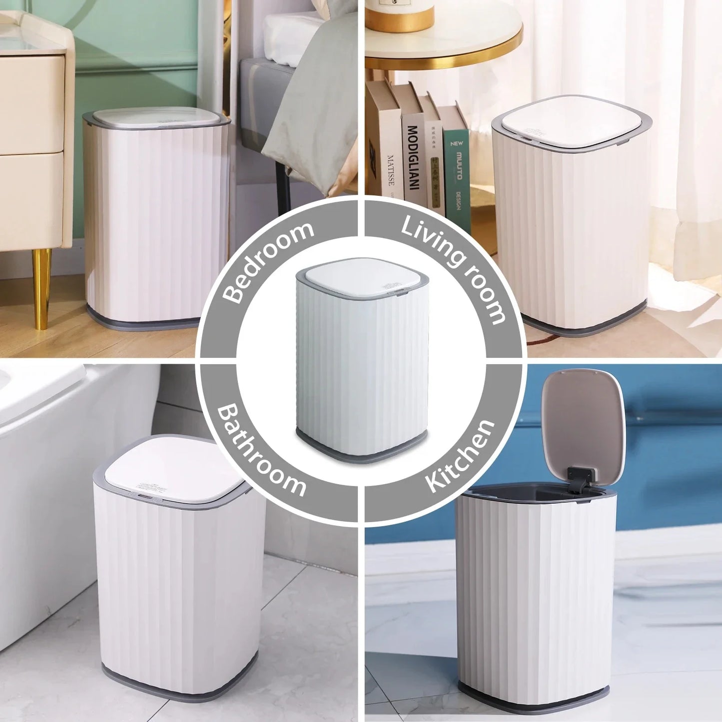 Slimme Elektrische Compostbak met Inductiedekking