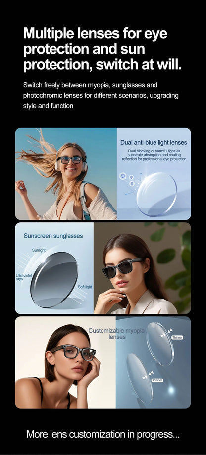 Slimme AI-Bril met Video-opname & Live Vertaling