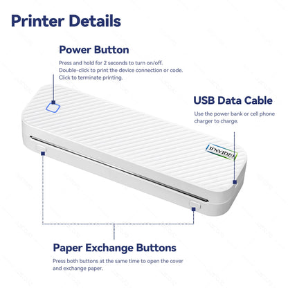 Draagbare Thermische A4 Printer